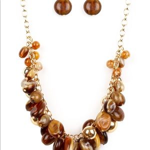 Paparazzi necklace and earring set